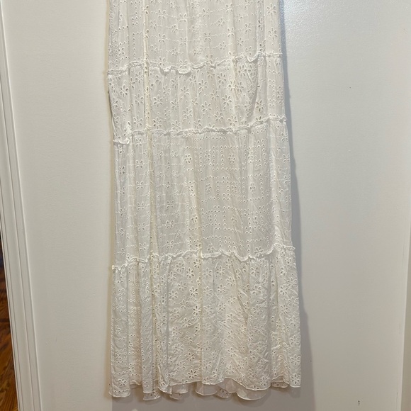 Johnny was Etheral white dress eyelet and silk and cotton and slip - Picture 10 of 16